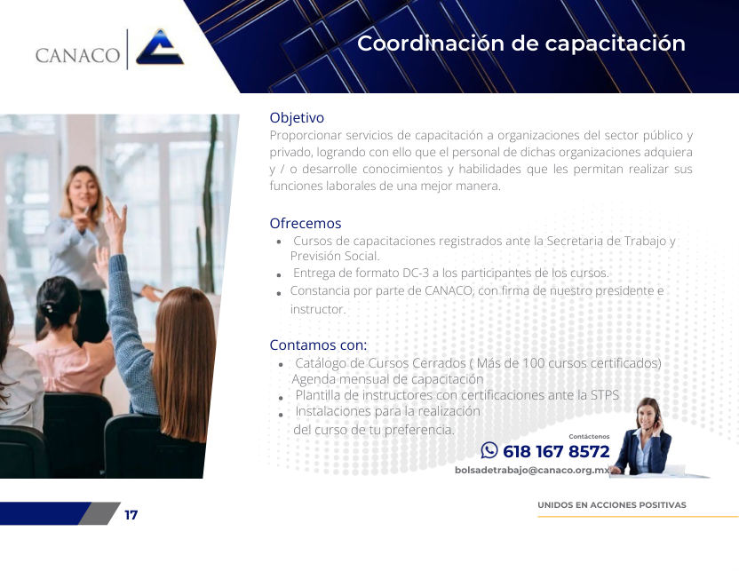 Ficha original de Coordinación de capacitación