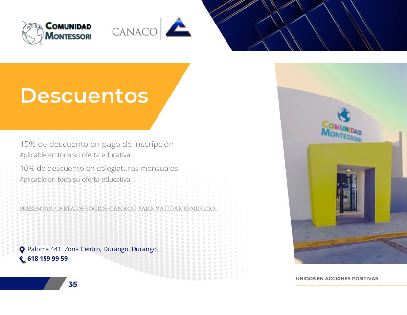 Ficha original de Comunidad Montessori