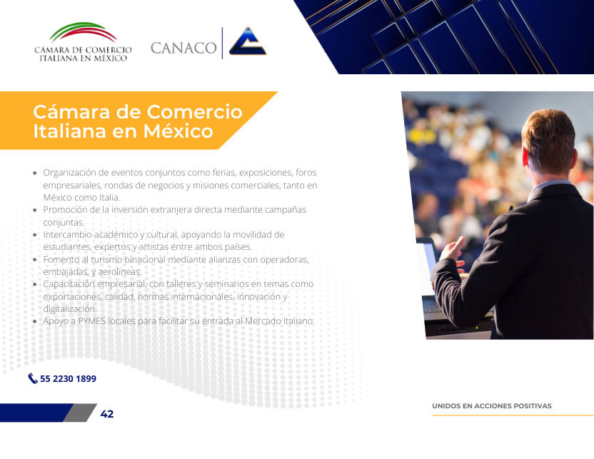 Ficha original de Cámara de Comercio Italiana en México