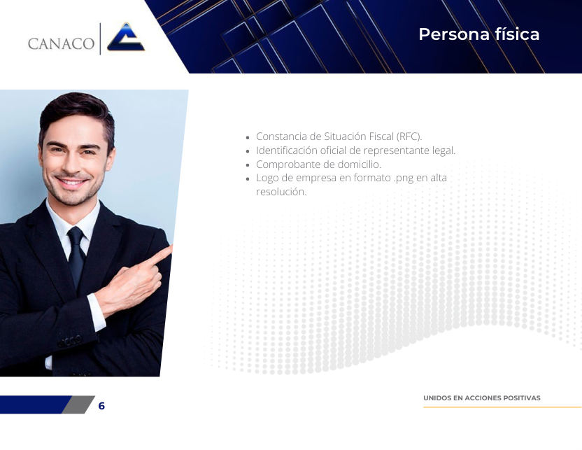 Ficha original de Requisitos para persona física